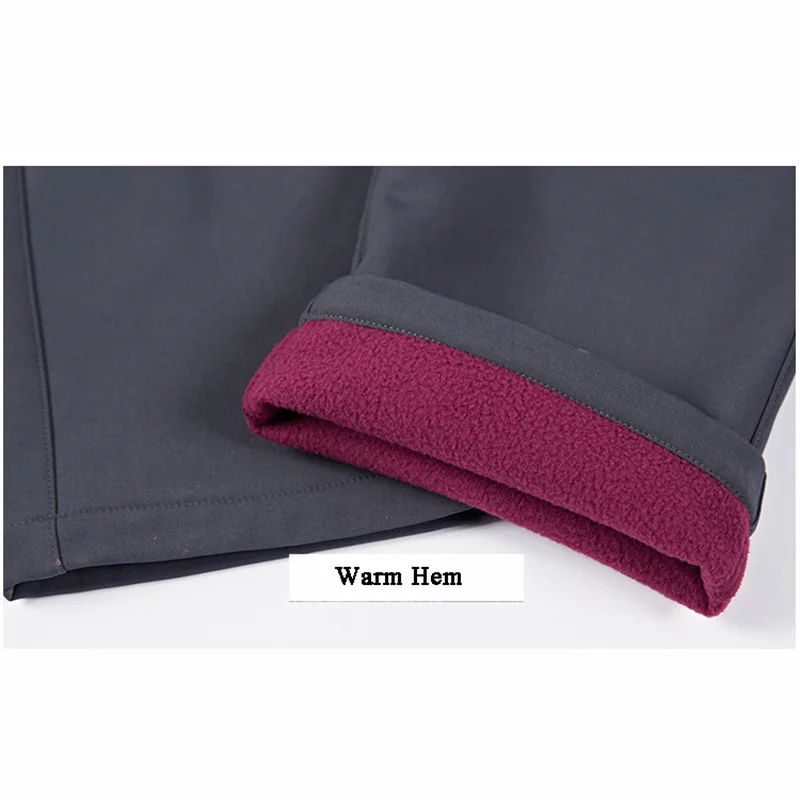 Iemuh marca m-4xl hombres de invierno cálido Softshell impermeable Pantalones deportes al aire libre fleece Pantalones trekking escalada esquí Pantalones de senderismo