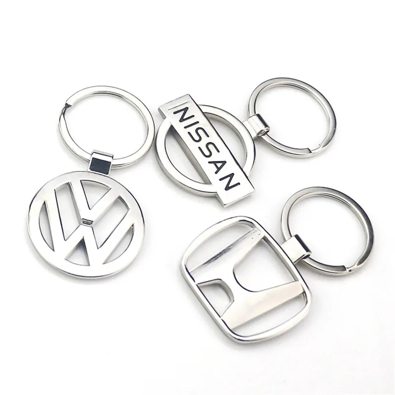 

AliExpress best selling simple wind full car brand hollow metal keychain Fashion Mitsubishi modern Kia Suzuki Mazda keychain