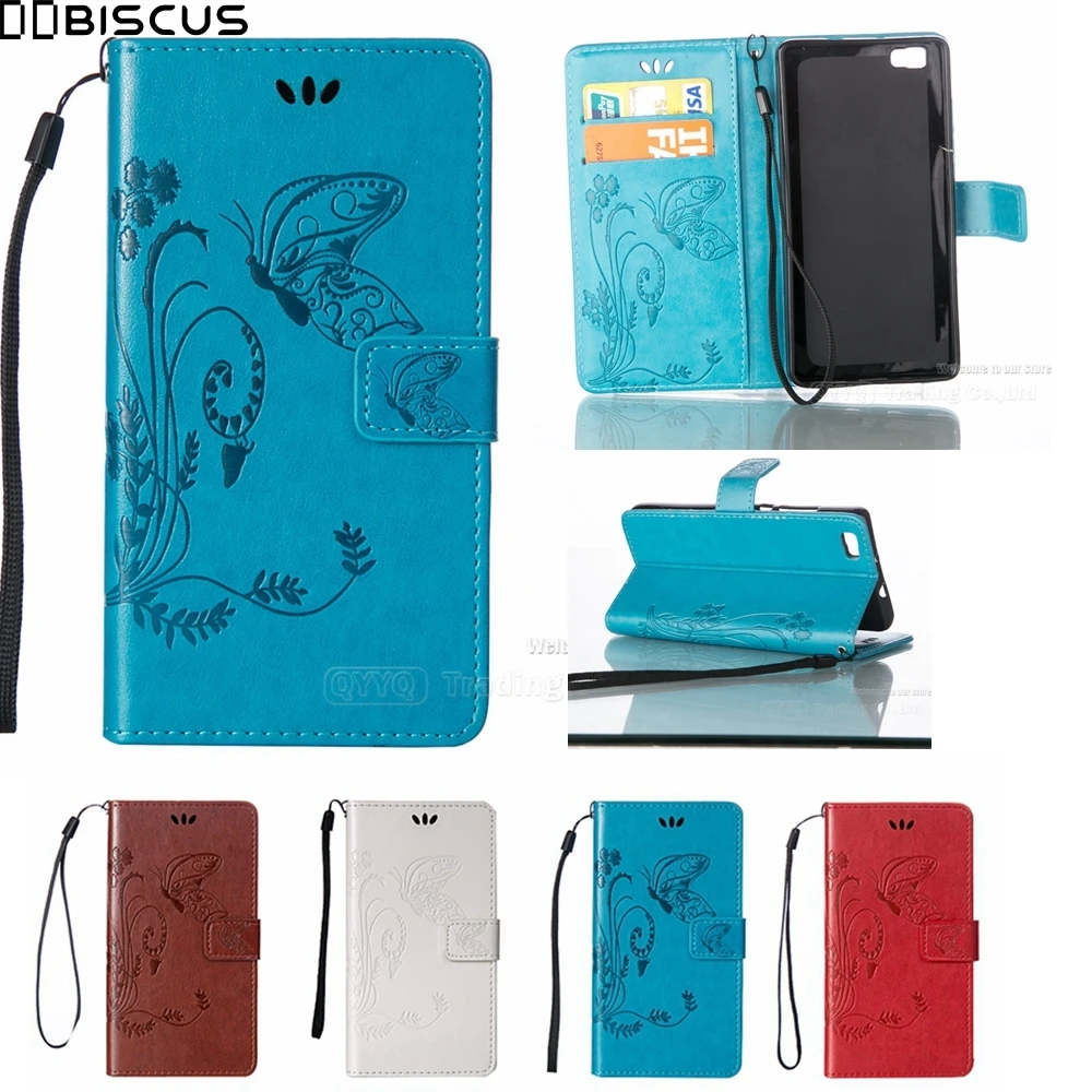 Кожаный чехол-книжка с отделениями для карт и бабочка чехол для Huawei P8 P 8 ALE-L21 ALE-L23 ALE-L04 ALE-L02 чехол для телефона ALE L21 L23 L04 L02 чехлы