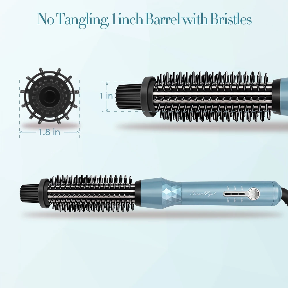 Swanmyst щетка для завивки волос 3 в 1 щипцы выпрямитель нормальная расческа