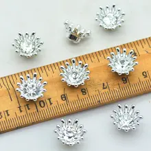  Rhinestone Flat back Garment Plastic Crown Buttons,Hair Bow Center Decorations,Fabric Flower Deco 