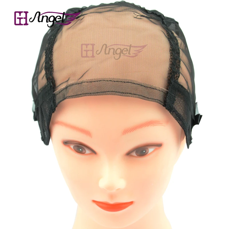 1 шт. сетчатая кружевная Крышка для парика размер М 4*4 дюйма|weaving cap adjustable straps|wig