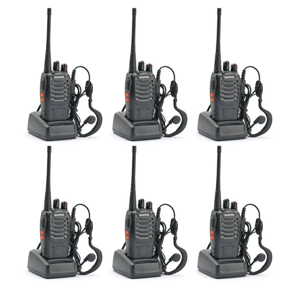 imágenes para 6 unids Baofeng 888 s Walkie Talkie 5 W UHF 400-470 MHZ Portátil de Dos vías Handheld de Radio BF-888S jamón Transceptor A7154A 1500 mAh de la batería imágenes para 6 unids Baofeng 888 s Walkie Talkie 5 W UHF 400-470 MHZ Portátil de Dos vías Handheld de Radio BF-888S jamón Transceptor A7154A 1500 mAh de la batería