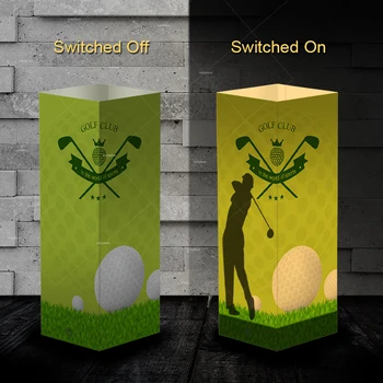 

2018 new design guy playing golf style shadow LED night light as unique gifts for golf lover