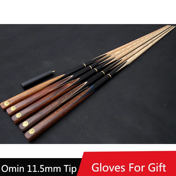 Новый ручной работы 3/4 Snooker Cue s чехол набор 11 5 мм наконечники горшки Stick китай три