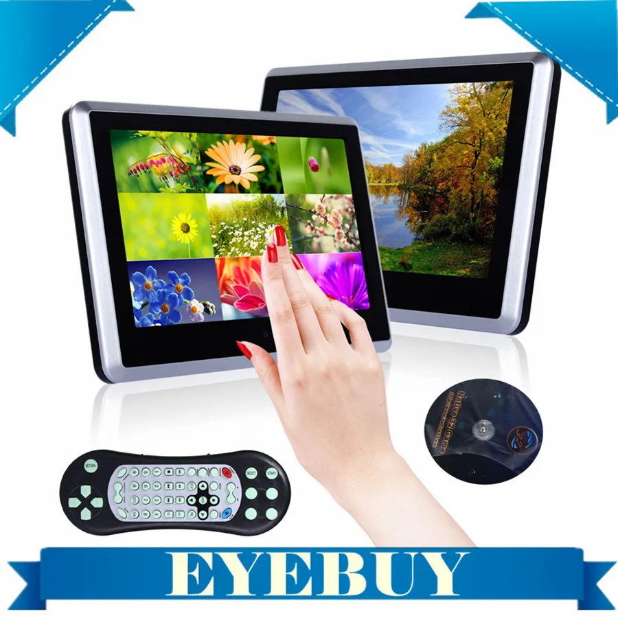 universal 10 1 inch HD digital touch screen headrest car Auto dvd player 1024 600 HDMI