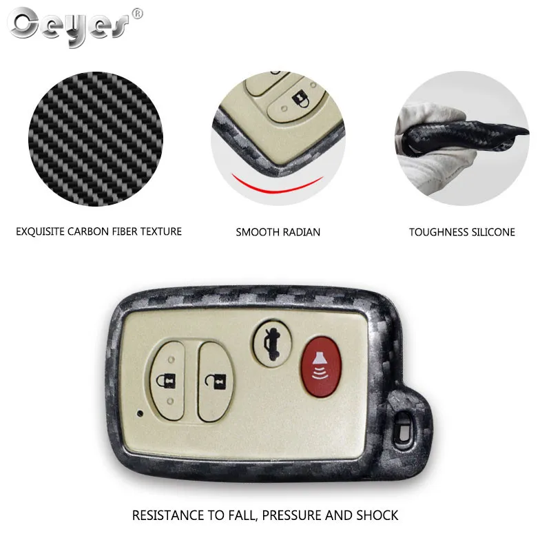Carbon fiber key cover for TOYOTA (2)