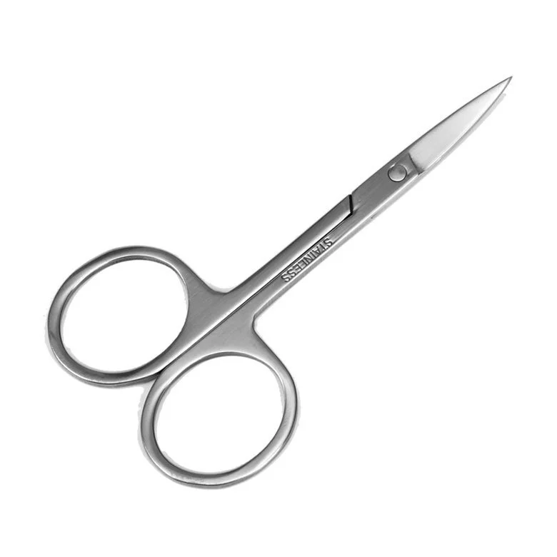 Diário de Beleza em Aço Pinça de Sobrancelha Cortador de 89mm Atacado Lady Inoxidável Tesoura Maquiagem Sobrancelha 1000 Pcs Frete Grátis