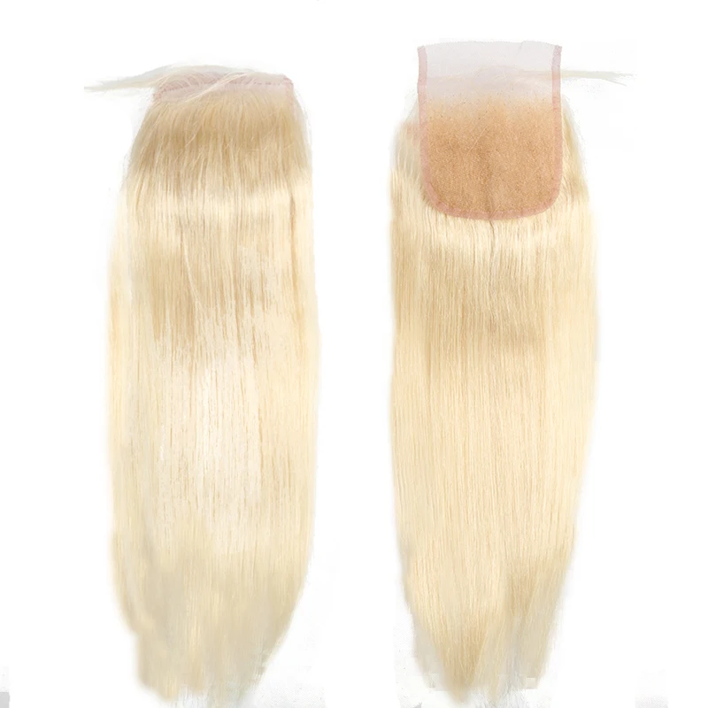 Ali queen hair Products бразильские виргинские волосы 613 или 1b613 Кружева Закрытие прямые волосы закрытие 4X4 Часть 130% плотность