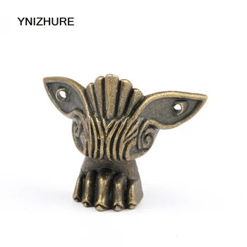 

20PCS 50*41mm Antique Zinc Alloy Wooden Feet Desk Edge Jewelry Wine Box Furniture Leg Corner Gothic wooden box accessories