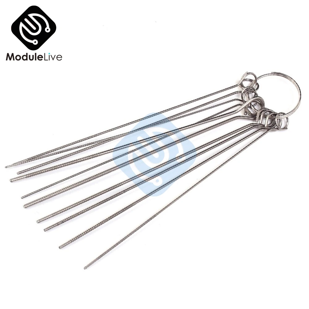 

10 Kinds Stainless Steel Needle Set PCB Circuit Electronic Through Hole Needle Desoldering Welding Repair Tool