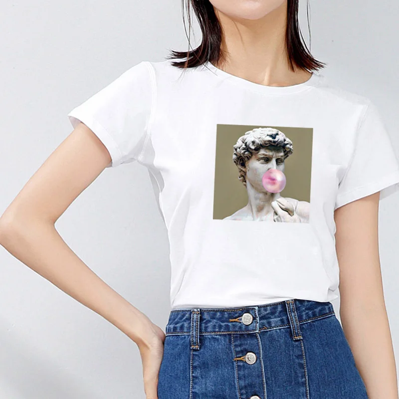 

Women'S Tops Short Sleeves T Shirt Women Soft T-Shirts Haut Femme Aesthetic Stretchy Camiseta Mujer
