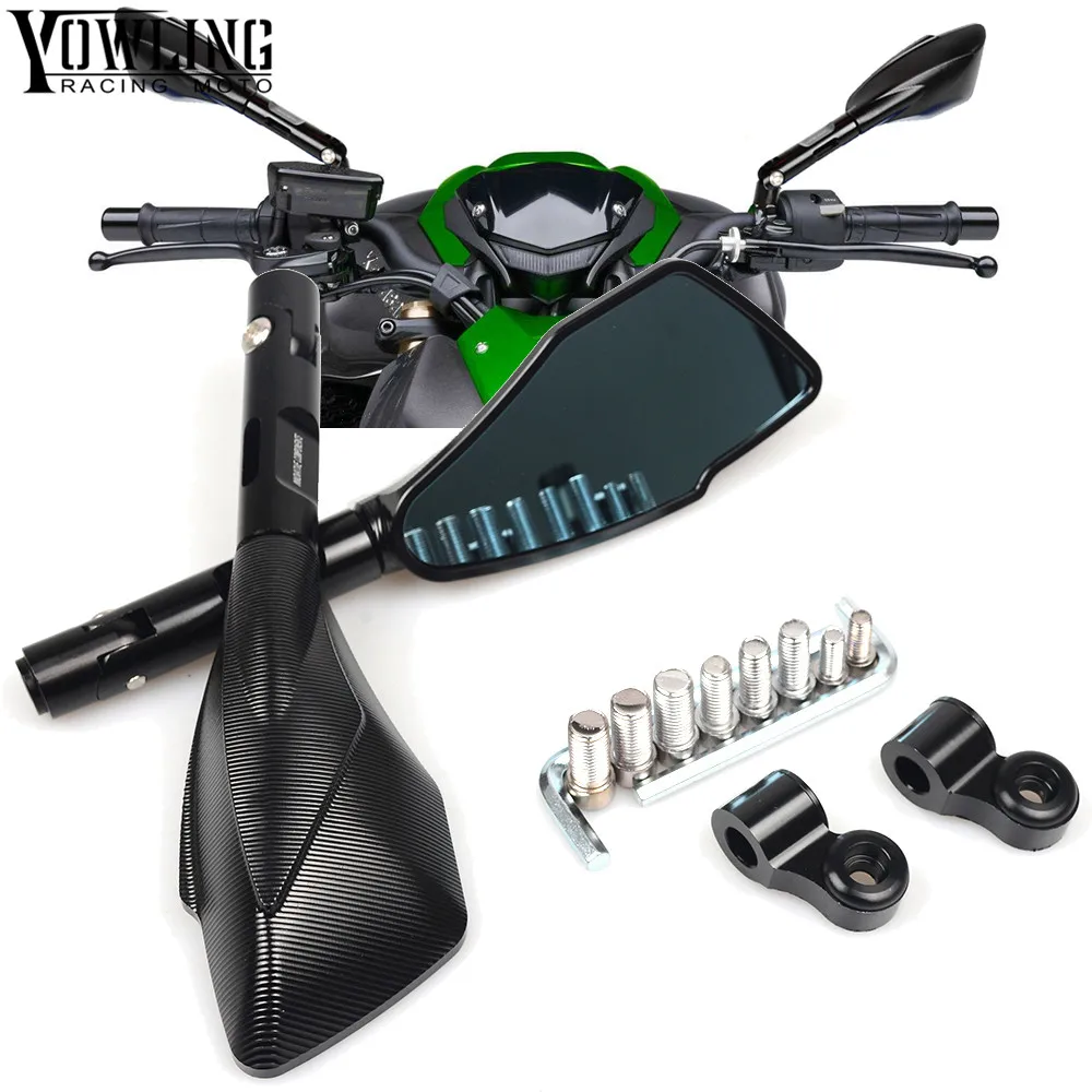 Rearview Side Mirror Handle Bar Rear view Mirrors For Kawasaki Z 1000