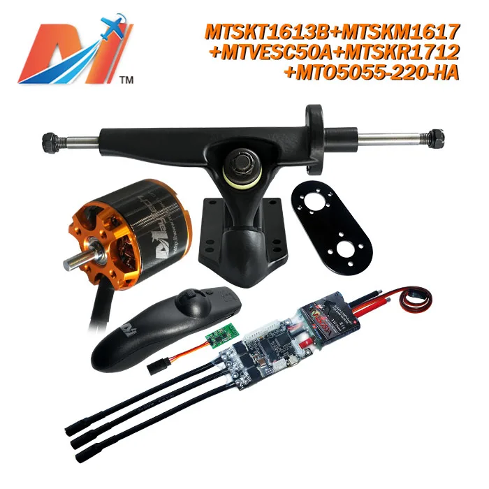 US $206.92 Maytech Patins Eletrico Remote Controller And SuperEsc Based On Vesc And Motor Surfboard 5055 220kv Brushless Motor And Mount