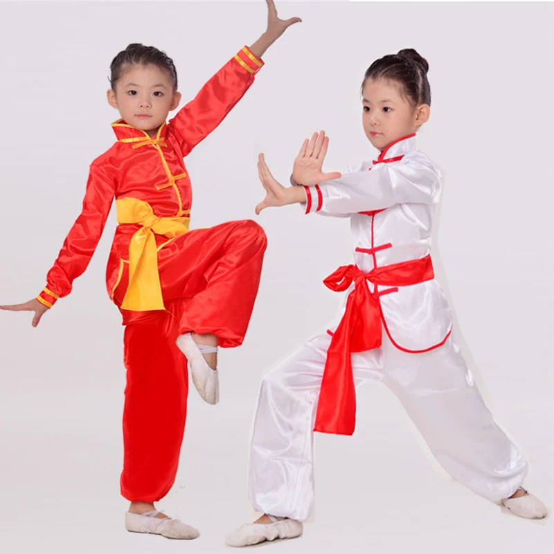 performance clothing long sleeved children's Chinese martial arts