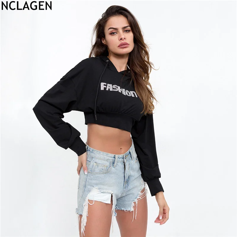 NCLAGEN 2018 Women Fashion Casual Loose Cotton Hooded