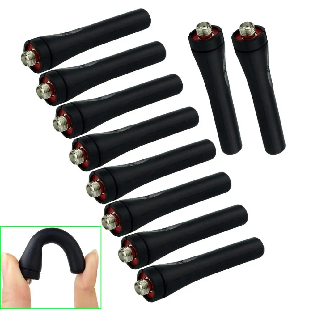 

10X SMA-F UHF 400-480MHz Short Soft Antennas for Kenwood BAOFENG UV5R 888s Radios
