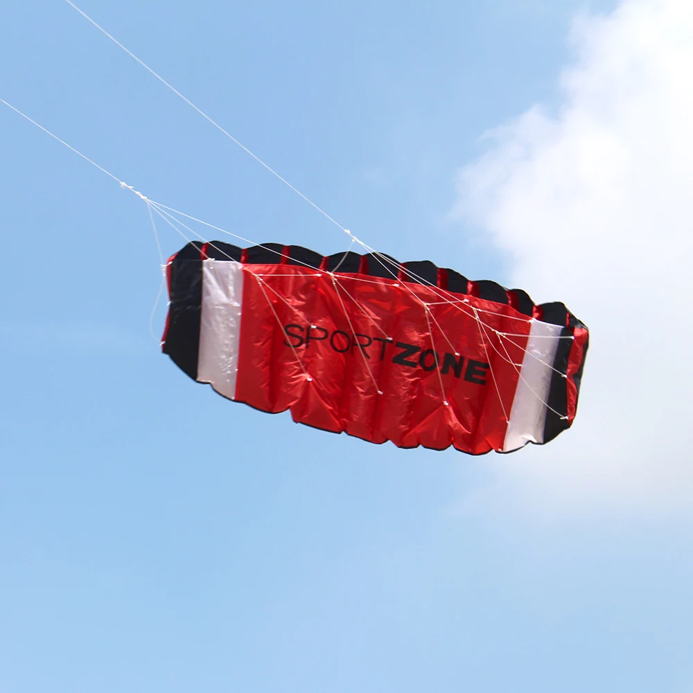 Двойной линии парашют трюк кайт с летающими инструментами воздушный змей-параплан открытый пляж веселье Спорт на открытом воздухе Забавный пляж