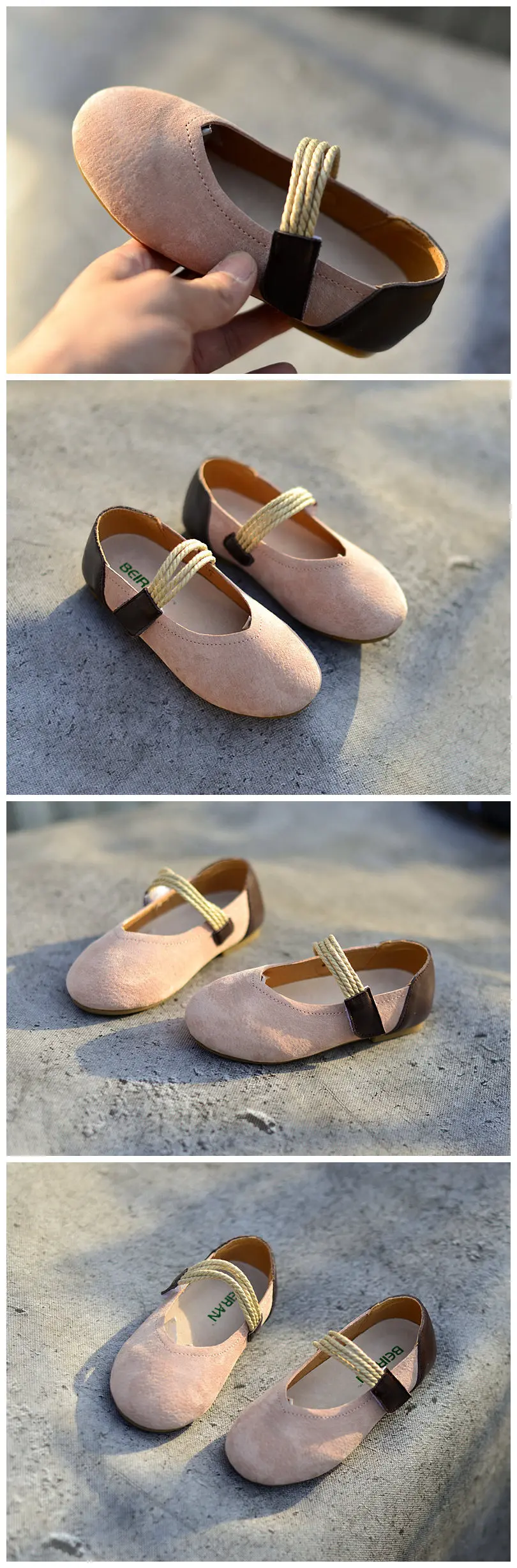 Летние туфли из натуральной кожи для девочек в рыбацком стиле замшевые туфли для девочек пляжные сандалии принцессы детские сандалии