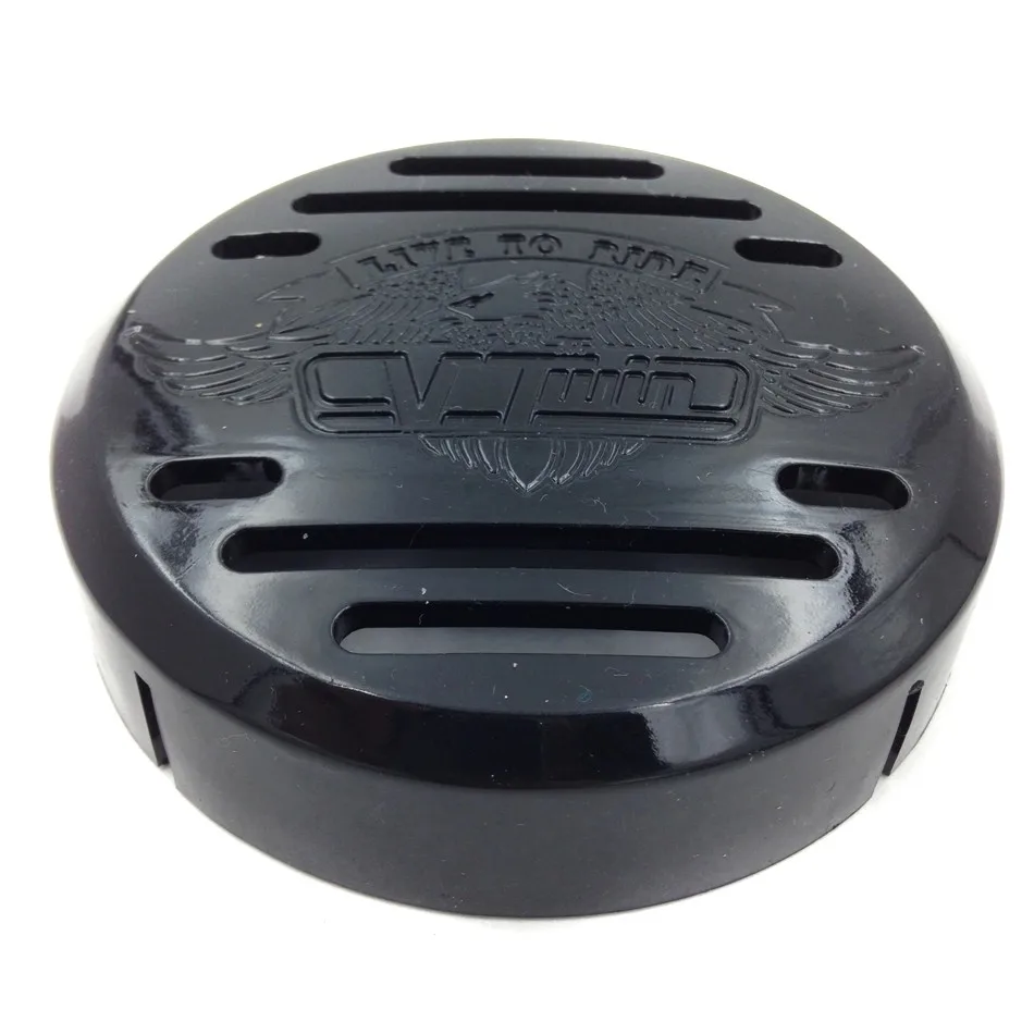 

Aftermarket Horn Cover for Kawasaki Vulcan 800 Yamaha V-Star 650 1100 Classic Silverado Black