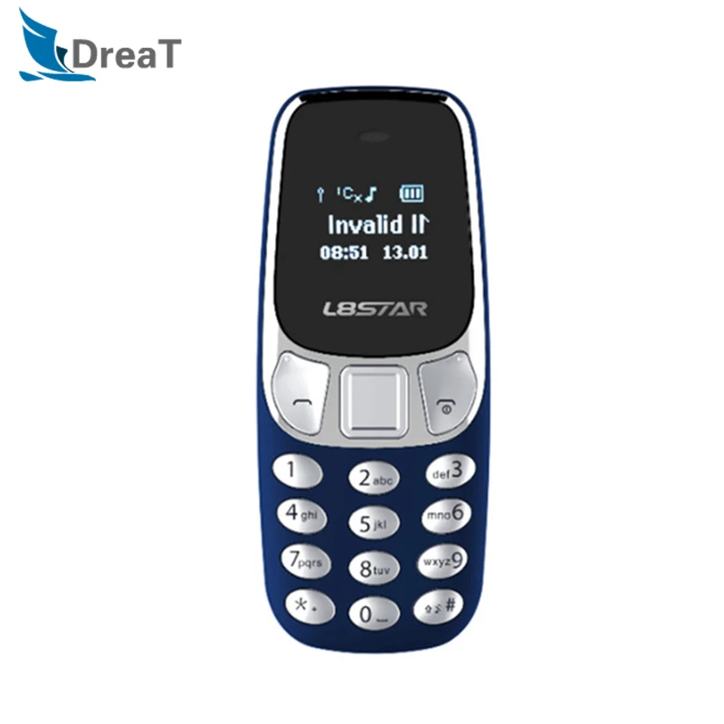 

L8star BM10 Wireless Bluetooth Earphone Dialer Cellphone with BT Headset MP3 Dialer SIM Card Mini Pocket Mobile Phone with Mic