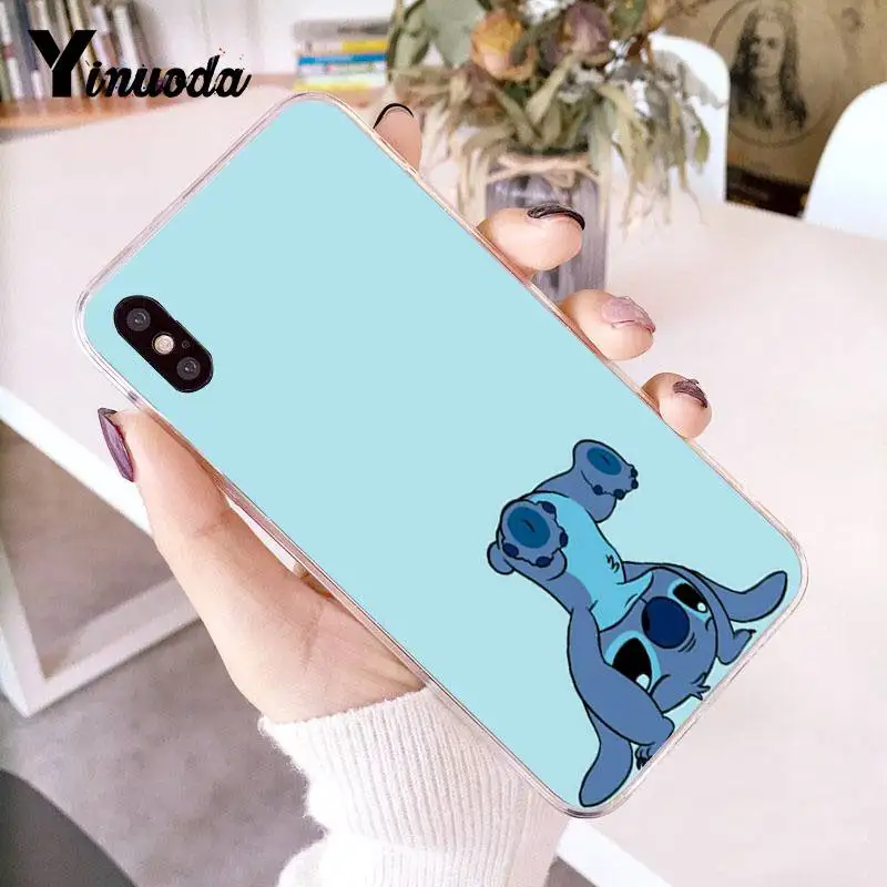 Yinuoda для iPhone 7 6 X Чехол Lilo Stitch Coque чехол для телефона для iPhone 8 7 6 6S Plus X 5 5S SE XR XS XSMAX