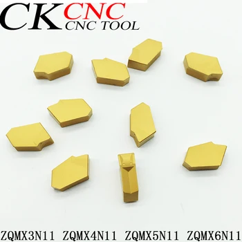 

10pcs ZQMX5N11-1E P3035 ZQMX3N11 ZQMX4N11 ZQMX5N11 ZQMX6N11 CNC blade Carbide Single cutter inserts tools