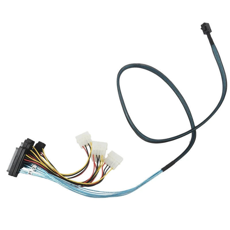 Внутренние разъемы Mini SAS SFF 8643 (4) 29pin 8482 с питанием SATA 1 м| |