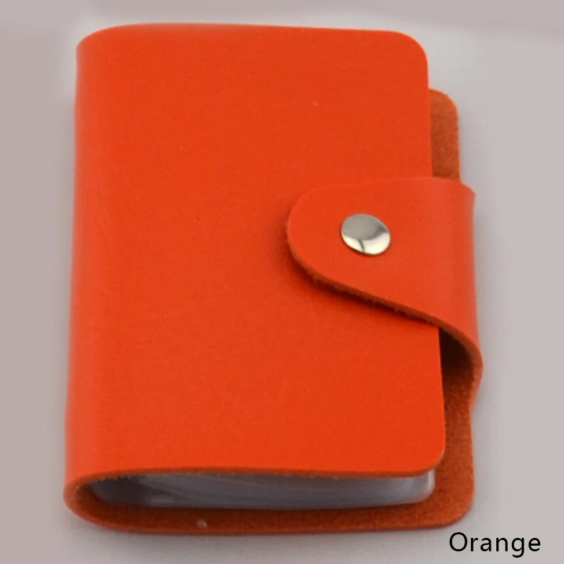 CARCHI, модная, мульти-карта, сумка для мужчин и женщин, клатч, мини-карты, карман, большая емкость, для карт, посылка, на застежке, Короткий держатель для карт - Цвет: Orange