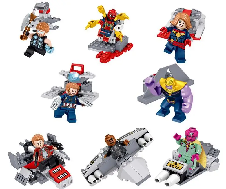 Legoings 8pcs Captain Marvel Building Blocks Toys for Children Legoings 8pcs Captain Marvel Building Blocks Toys for Children