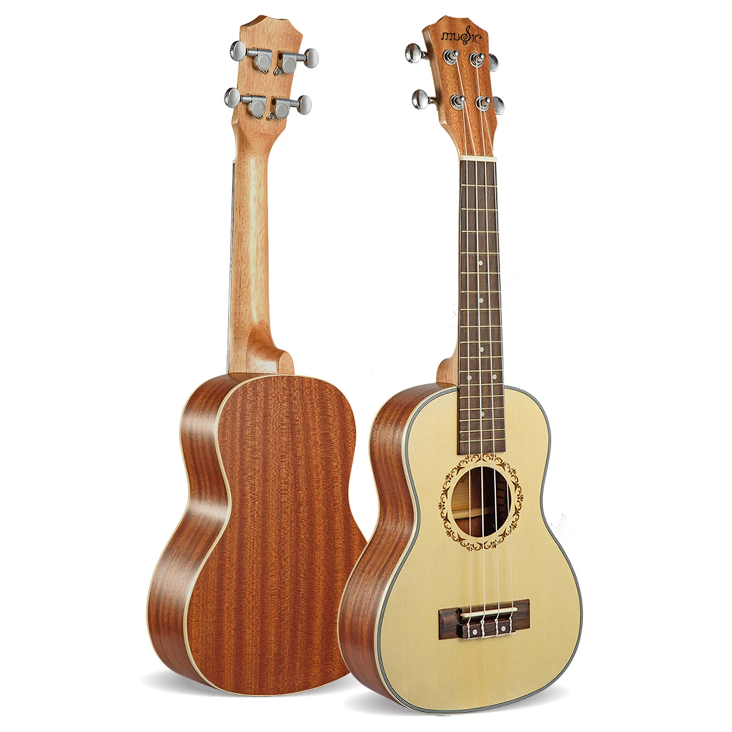 21 inch Soprano Uke4 Strings ukuIngman spruce guitaacoustic small guitar solid body professional uke Concert