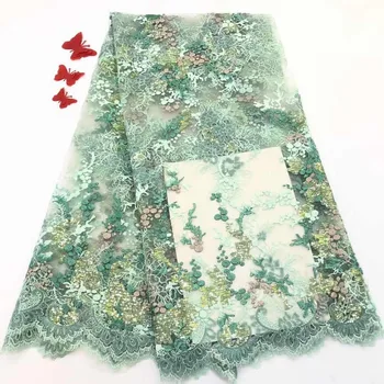 

Best Quality African Lace Fabric Swiss Voile Lace High Quality Embroidery French Mesh 2019 Nigeria Lace Fabric