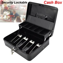 Pokich Portable Security Lockable Cash Box Tiered Tray Money Drawer Safe Storage Black Storage Cash Box Pokich Portable Security Lockable Cash Box Tiered Tray Money Drawer Safe Storage Black Storage Cash Box