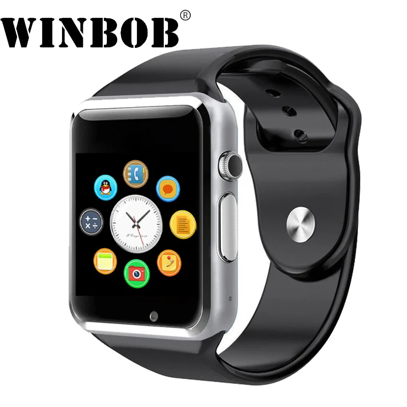 

WINBOB New WristWatch Bluetooth Smart Watch Sport Pedometer with SIM Camera Smartwatch For Android A1 SmartWatch DHL Free Ship
