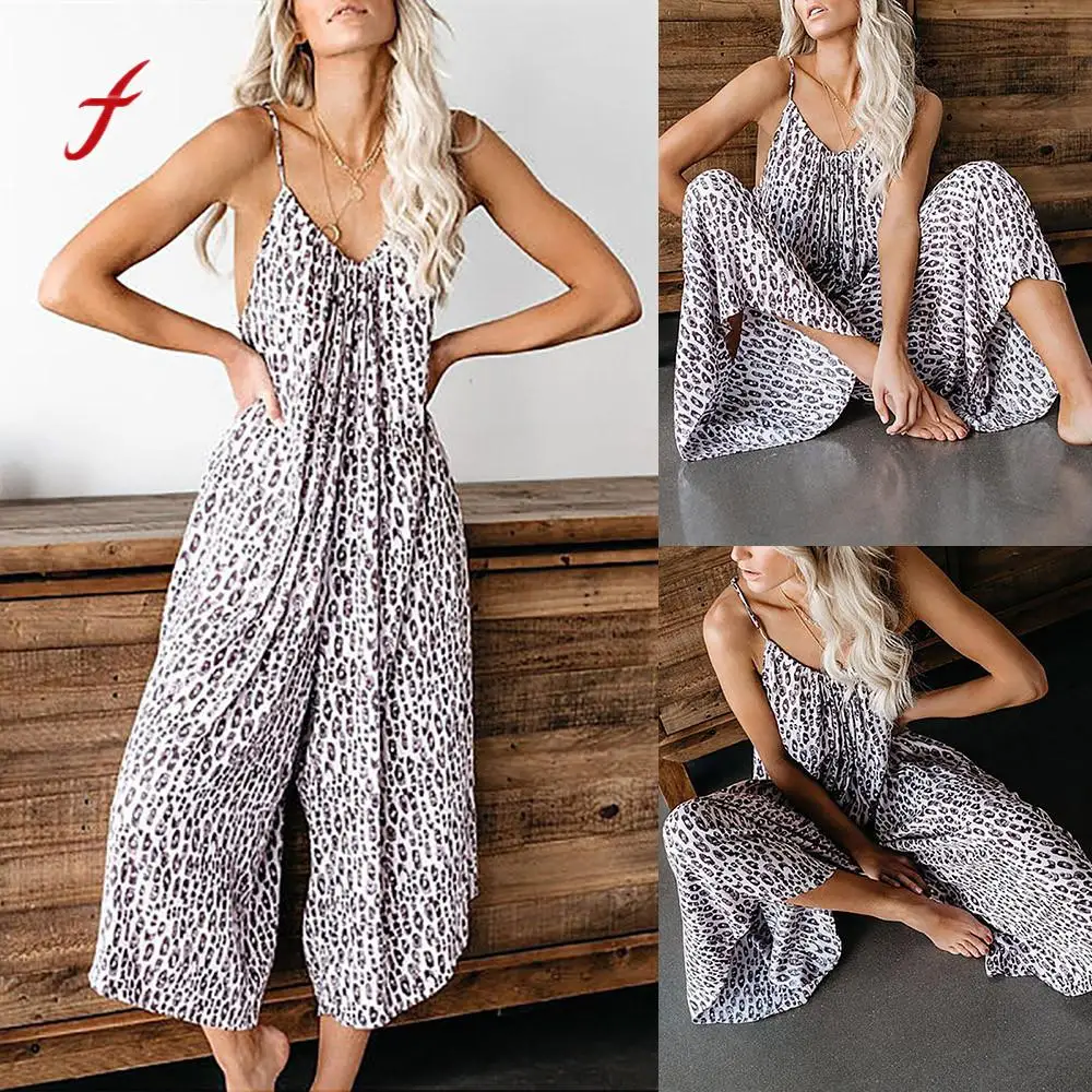 

feitong Women chiffon playsuit summer beach womens trousers playsuits summer rompers womens jumpsuit plus size #3.5