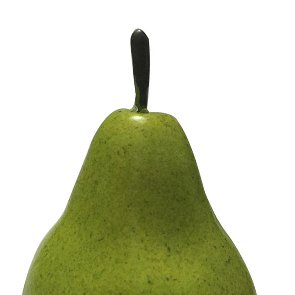 6 шт. реалистичные искусственные зеленые фрукты груша кухня реалистичные поддельные дисплей еда украшение дома супермаркет Ресторан реквизит