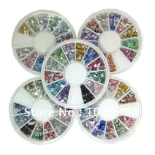 5x дизайн ногтей перемешанный блеск украшение для ногтей горный хрусталь драгоценных камней