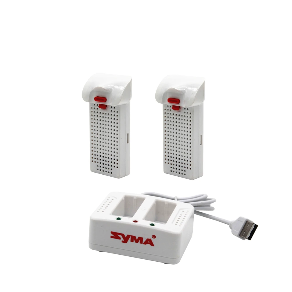 Дрон Syma X25pro X25W аккумулятор с зарядным устройством Радиоуправляемый квадрокоптер запасные части Аксессуары 7,4 В 1000 мАч батарея - Цвет: SET3