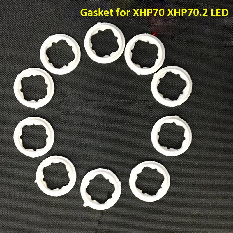 

10 mm(D) White Plastic Insulation Gaskets for Cree XHP70/ XHP70.2 Series LED- 10 pcs