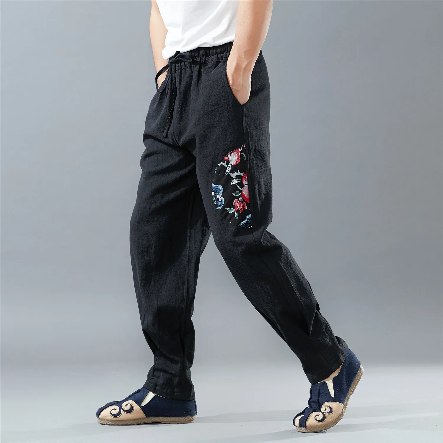 jogger linen pants