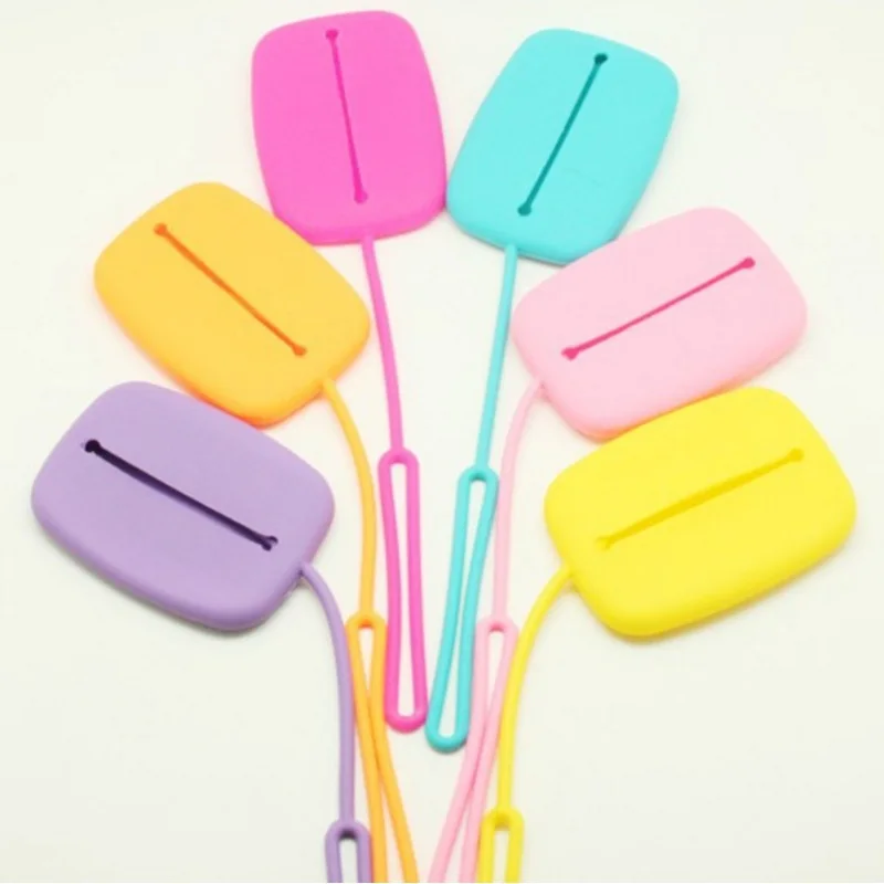 

Cute Girls Card Case Bag Credit Card Holder Coin Purse Candy Color Silicone ID Card Pack Women Silica Gel Small Wallet