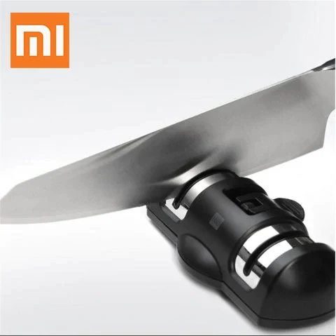 Xiaomi Mijia Huohou точилка для ножей 2 этапа двойное колесо точильный камень инструмент
