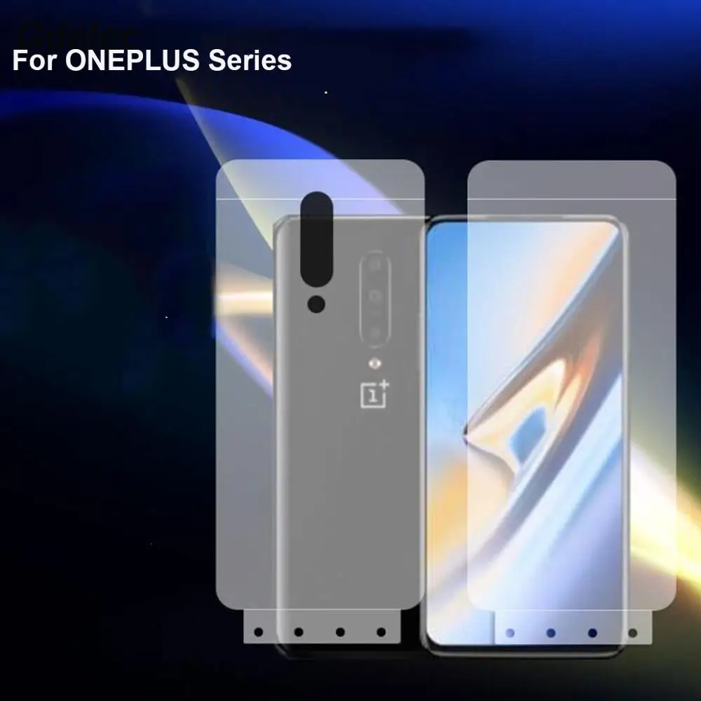 6D мягкая Гидрогелевая пленка для ONEPLUS 7 pro Защитная экрана из ТПУ нано 6T 6 5T 5 3 T