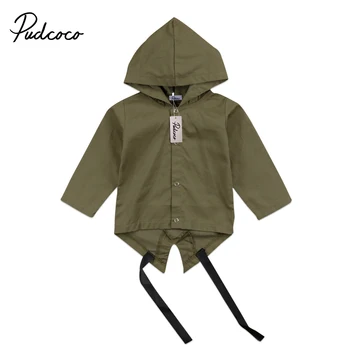 

Pudcoco Cute Baby Boys Coat Newborn Baby Kids Long Sleeve Coat Cool Boys Toddler Hooded Letter Outerwear Jacket Winter Clothes