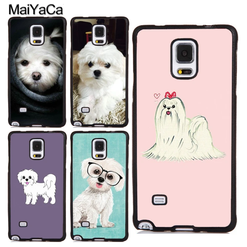 

MaiYaCa Maltese Dog Puppy Phone Case For Samsung S8 S9 S10 Plus Lite Note8 Note9 Note5 S4 S5 S6 S7 edge Rubber Cover