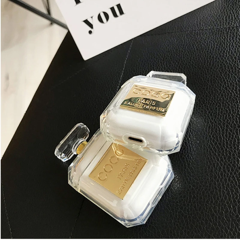 Fashion Perfume bottle Silicone Case For Airpods Earphone protective cover Bluetooth Wireless Earphone Charging Box case bags  (2)