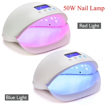 

50W UV Lamp LED Nail Dryer 28 Leds LCD Display Infrared Sensor Nail Lamp Curing for UV Gel Nails Polish Nail Art Manicure Tools