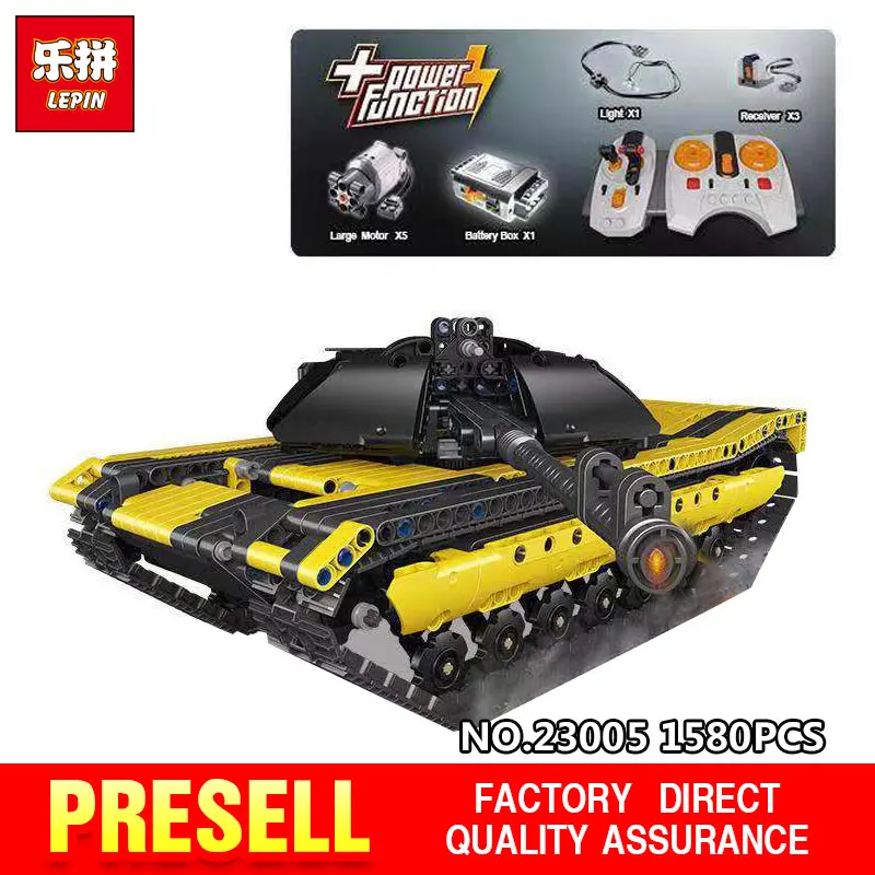 

Lepin 23005 Technic Series 1580Pcs legoinglys Remote Control Tank Set Building Blocks Bricks RC Tank Model Toys Christmas Gift