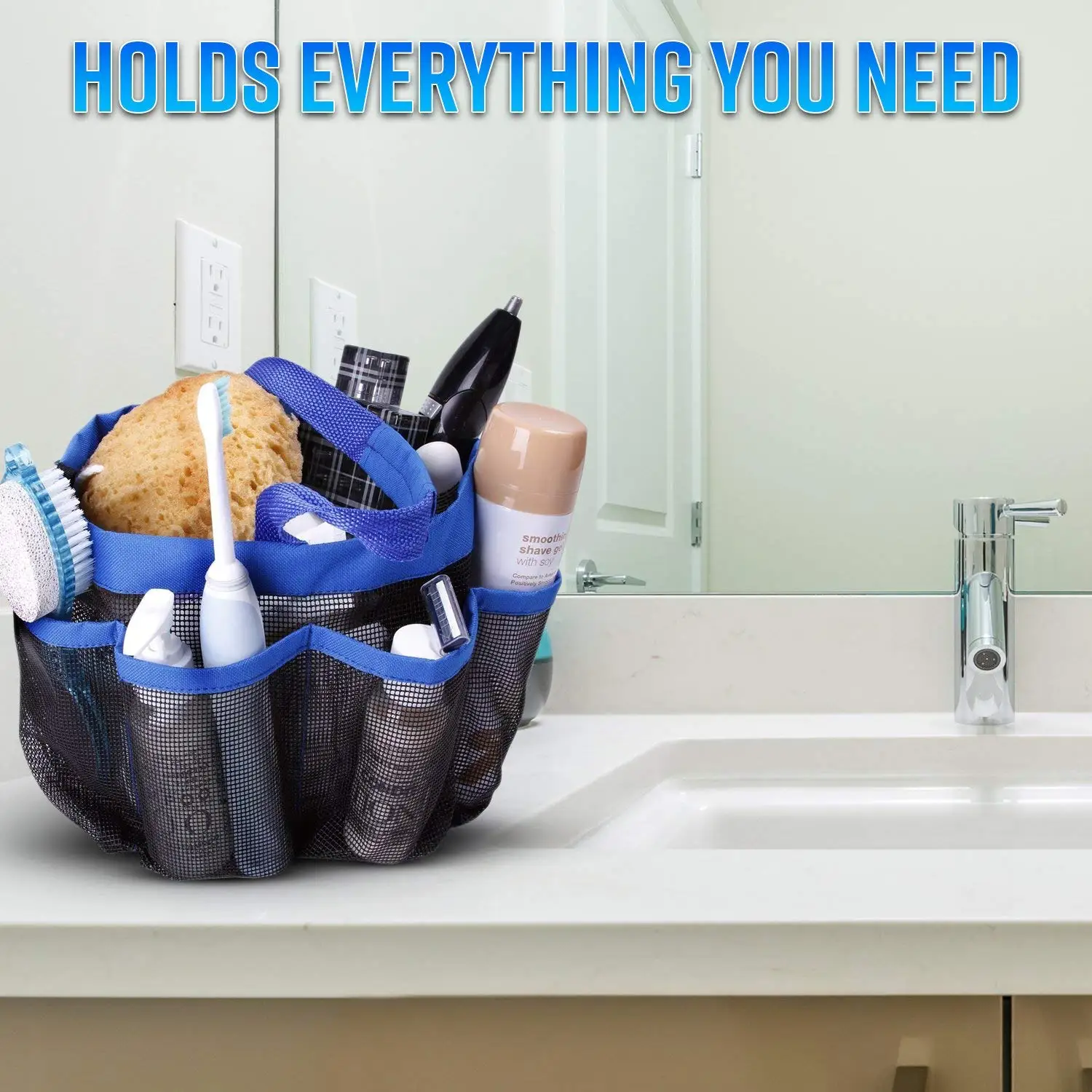 Mesh Shower Caddy Portable Tote College Dorm Room Essentials