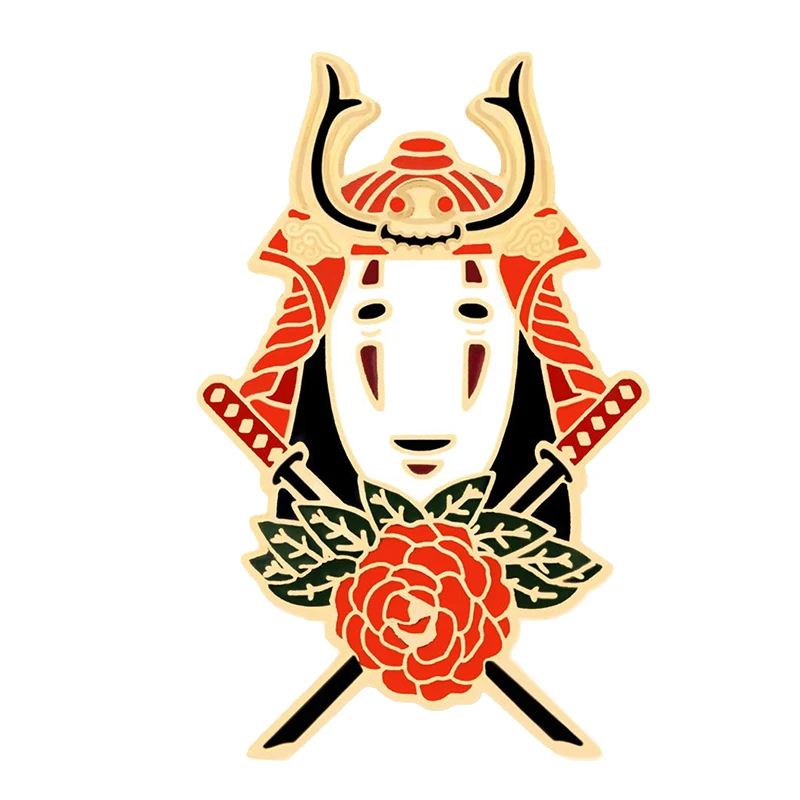 No Face Samurai Ghibli Enamel Pin